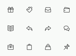 Simple Line Icons (Free PSD)