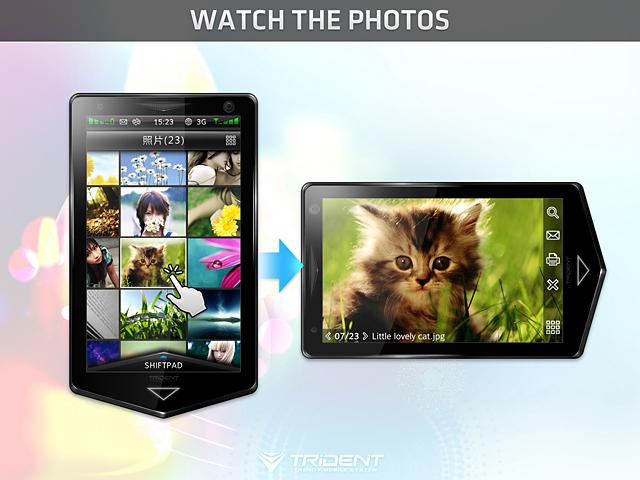 Trident cellphone  UI design -  JOMMANS  - 