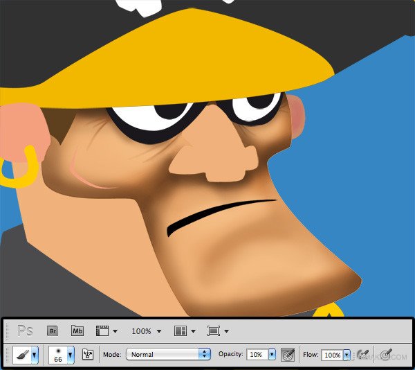 Draw a Pirate Character in Photoshop - Milaky - 