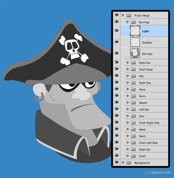 Draw a Pirate Character in Photoshop - Milaky - 