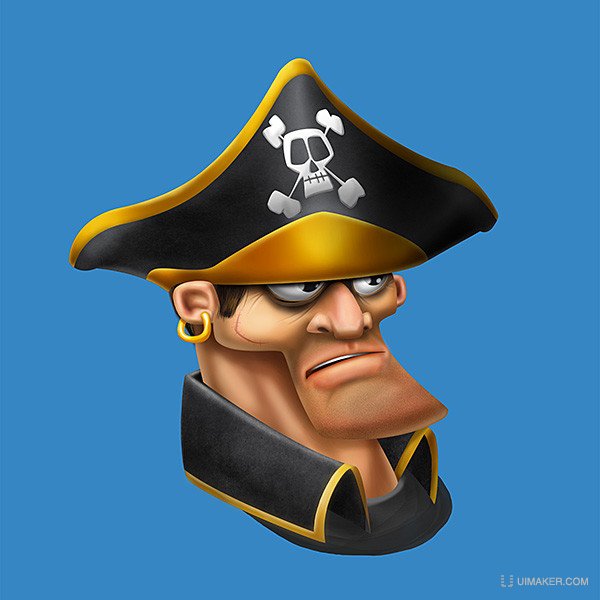 Draw a Pirate Character in Photoshop - Milaky - 