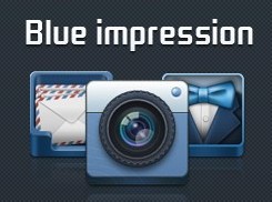 Blue impression