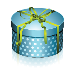 blue-round-gift-boxԲ