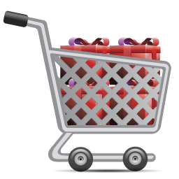 shopping-cart-full-of-gifts ﳵ