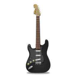 stratocaster-guitar-black 缪