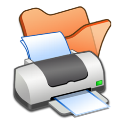 folder_orange_printer