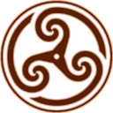 Brown Wheeled Triskelion2