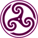 Mauve Wheeled Triskelion2