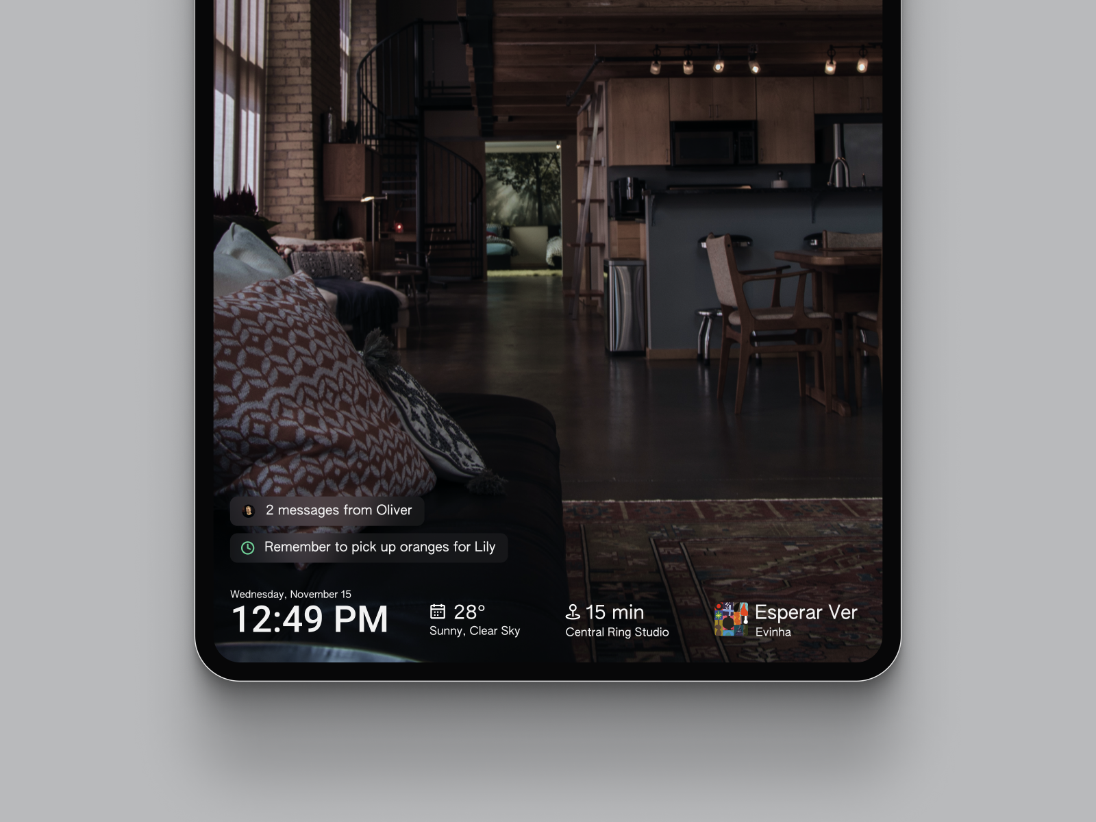 Re-flect Smart Mirror Stationary UI