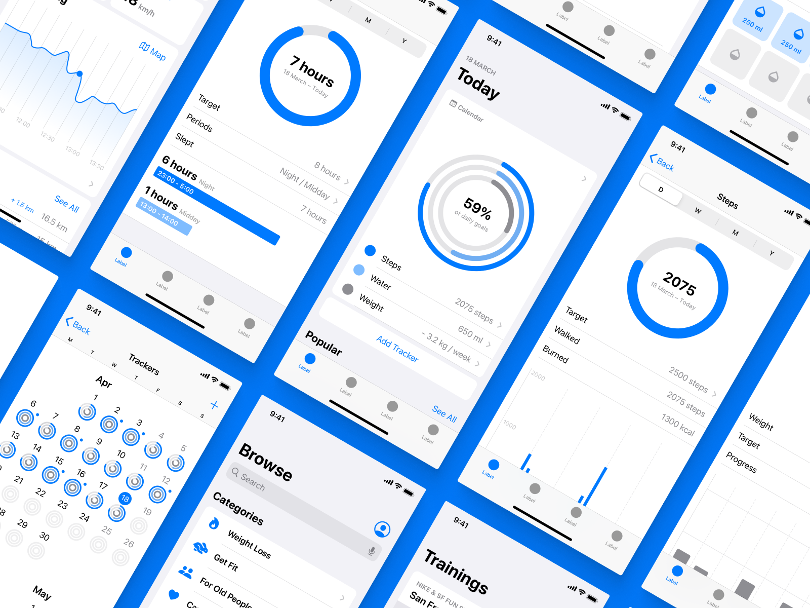 Fragments iOS Wireframe Kit 3.0