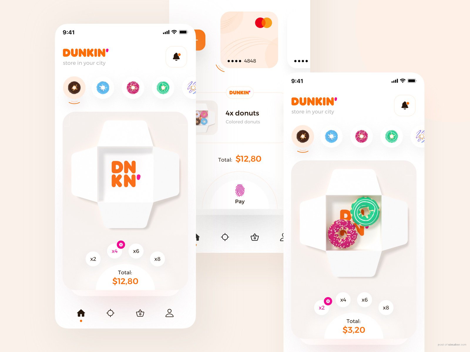 The Dunkin Donuts 3d interaction design