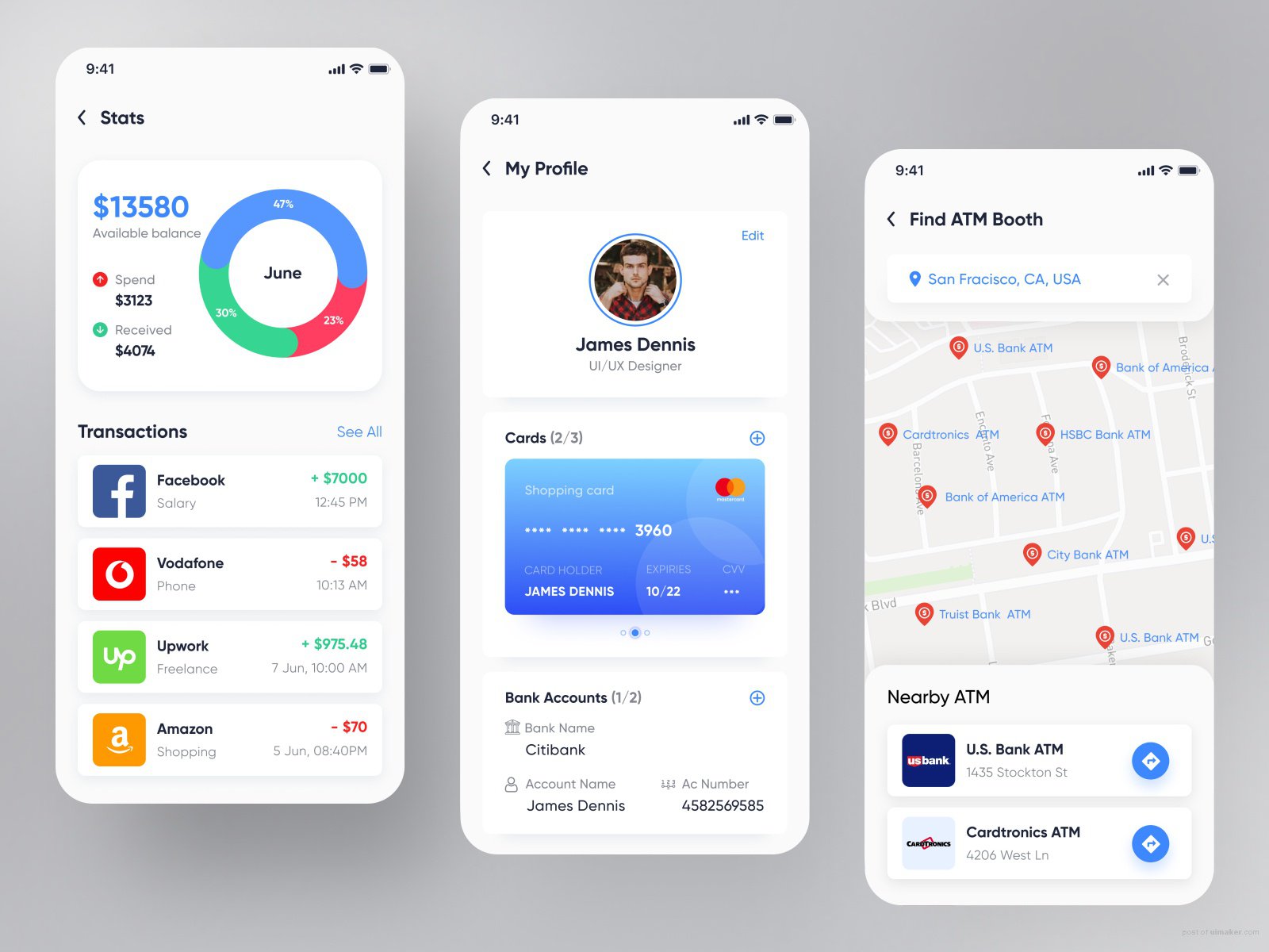 e-wallet App Design | Banking | Finance | Payment | Money