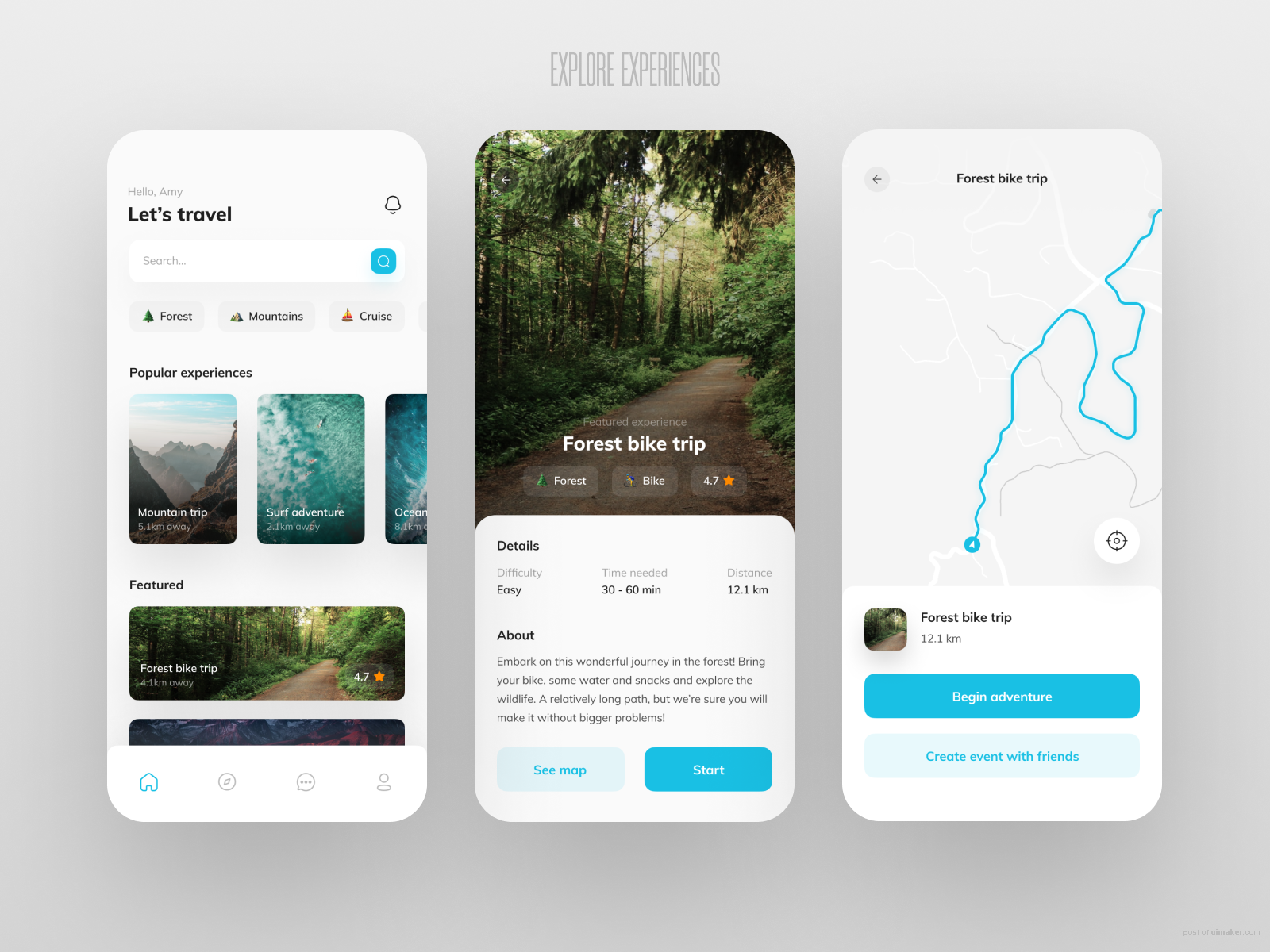 Experiences App UI - Full Project