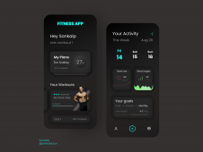 Fitness App Concept.