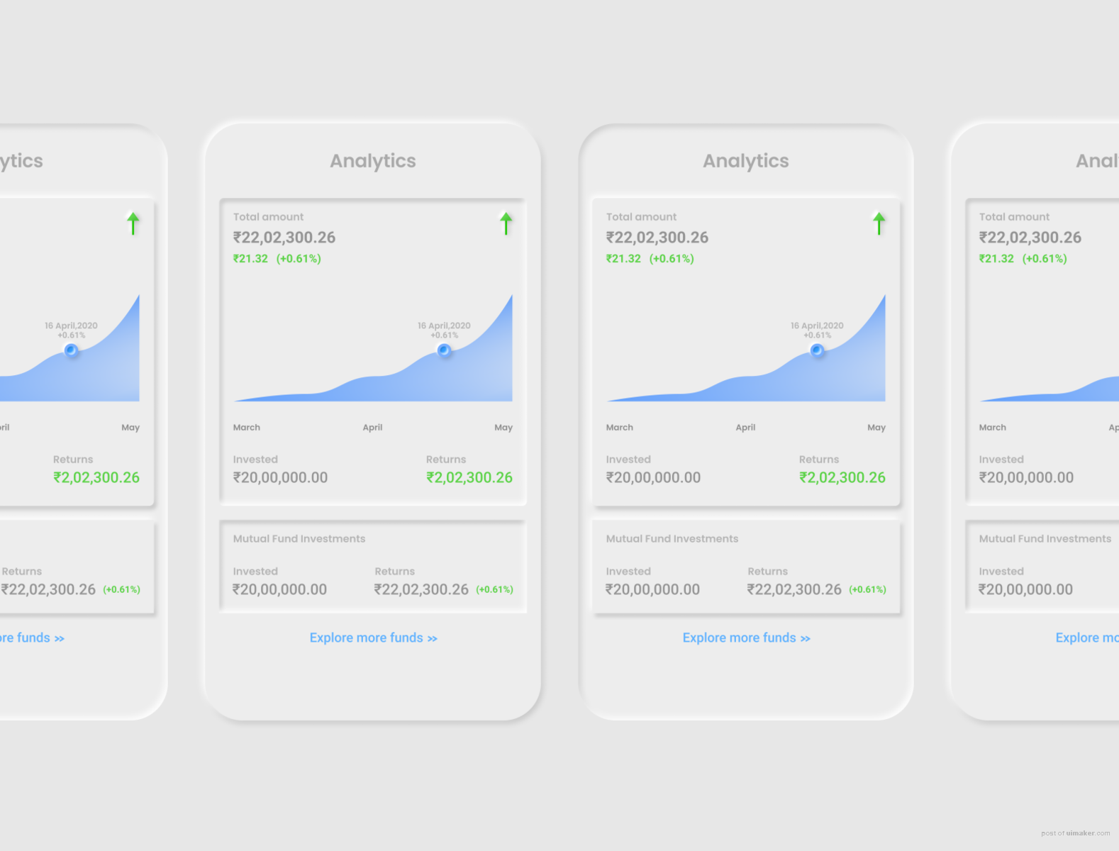 Neumorphic Mobile Dashboard