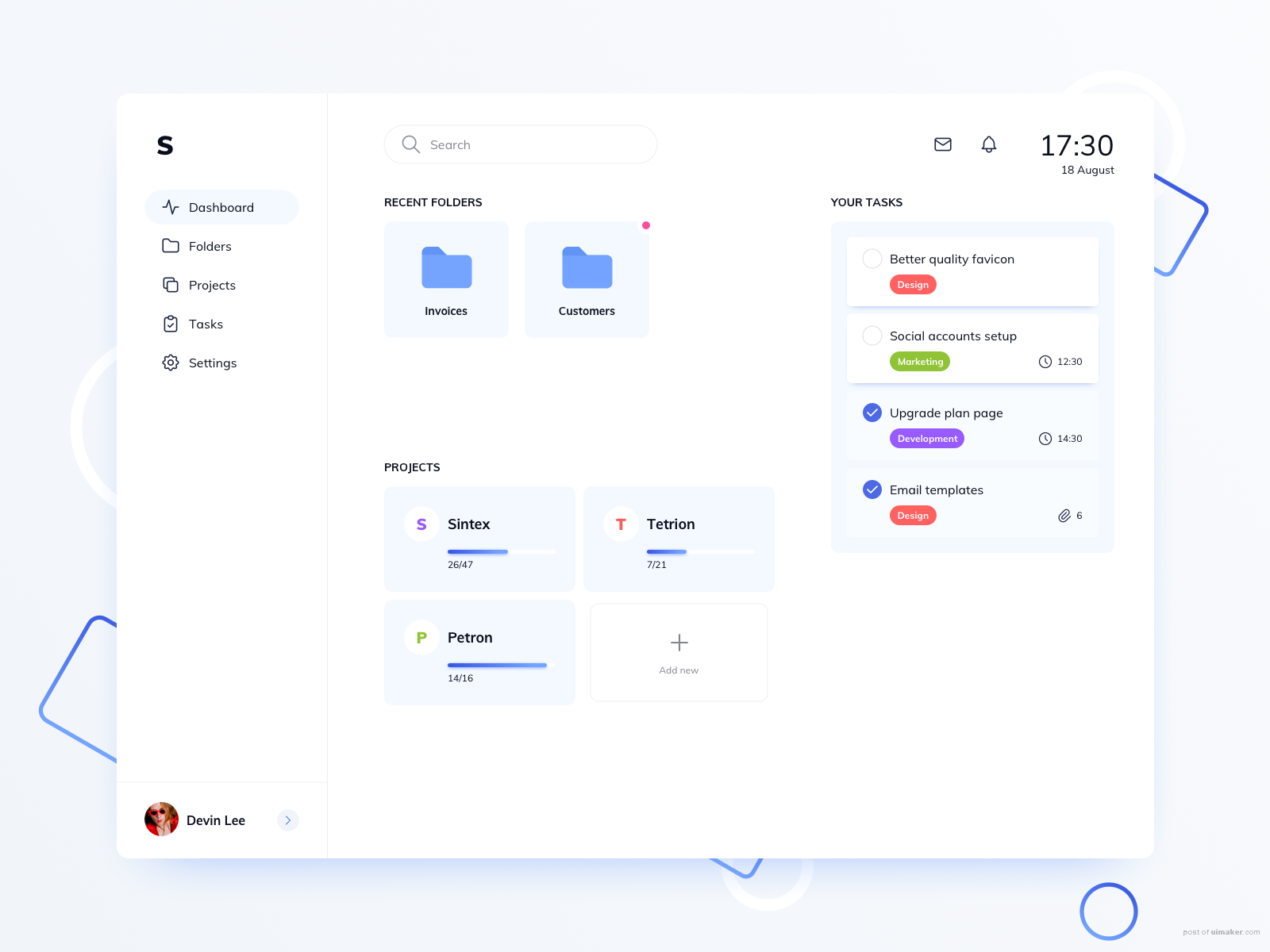 Project Management Dashboard UI Design