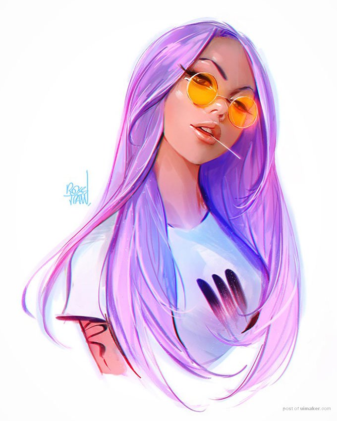 Orange spectacles by rossdraws