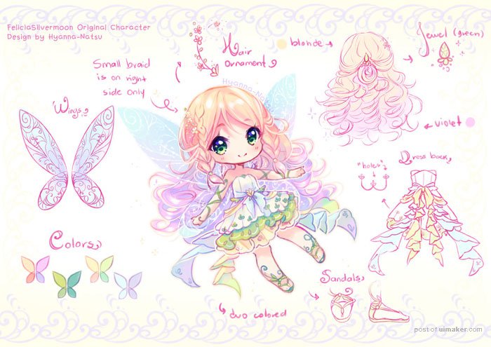 Commission - Flowerfly Fairy by Hyanna-Natsu