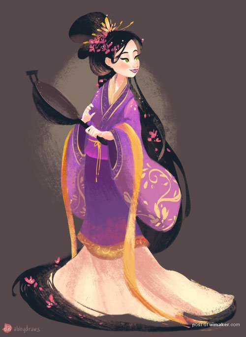 Chinese Rapunzel by hyamei