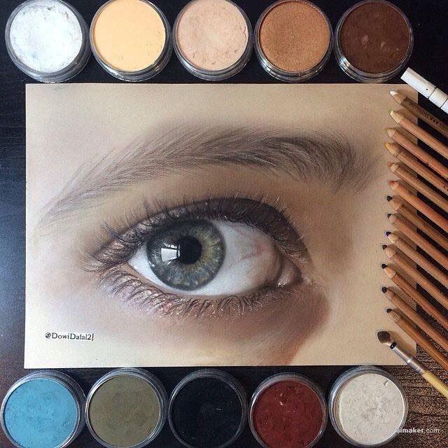 Beautiful eye drawing