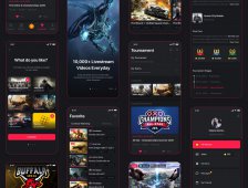 Climax Live Game Streaming UI 