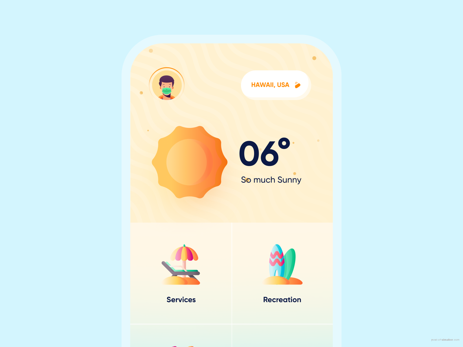 Beach Services App Concept 