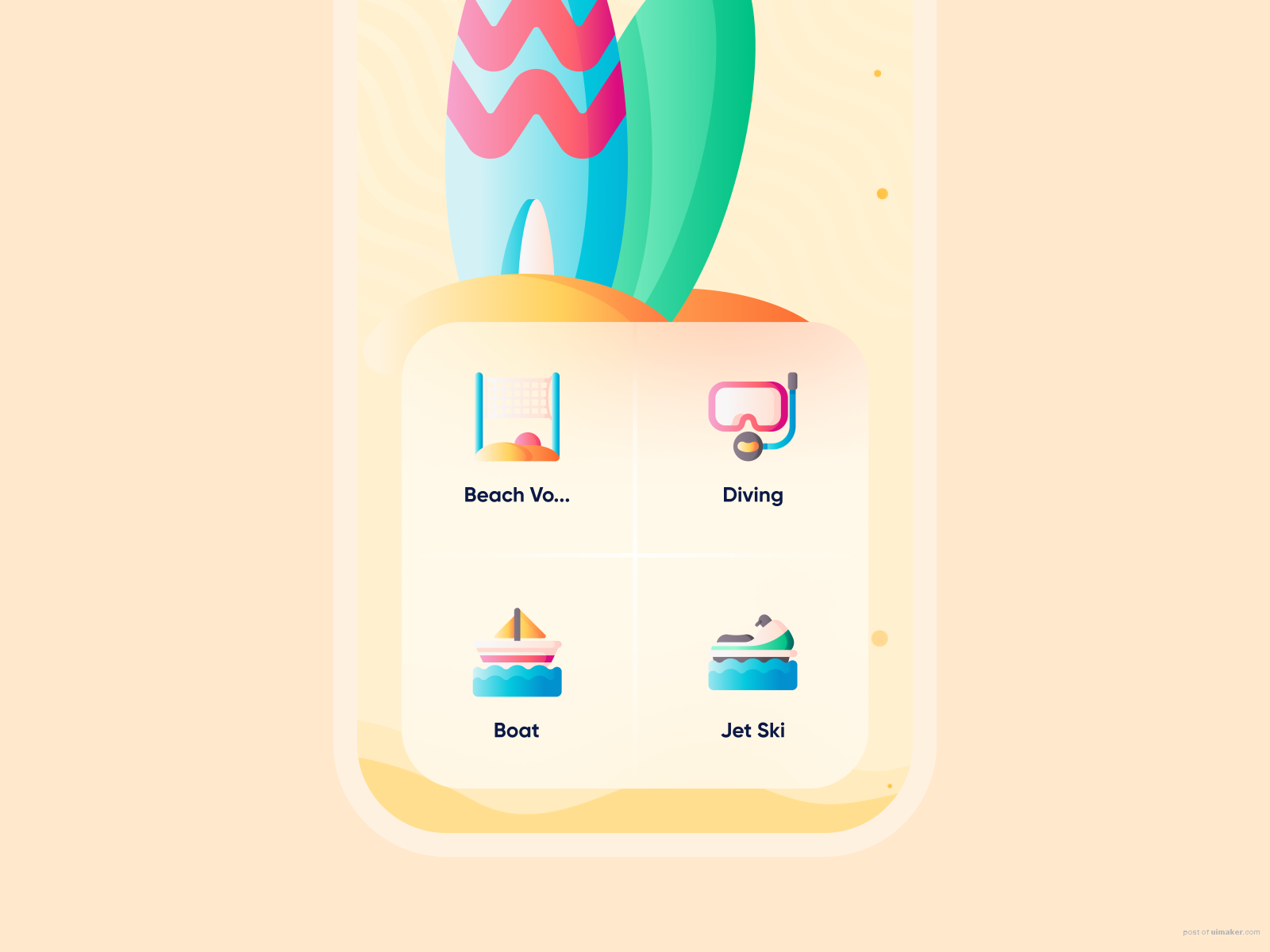 Beach Services App Concept 