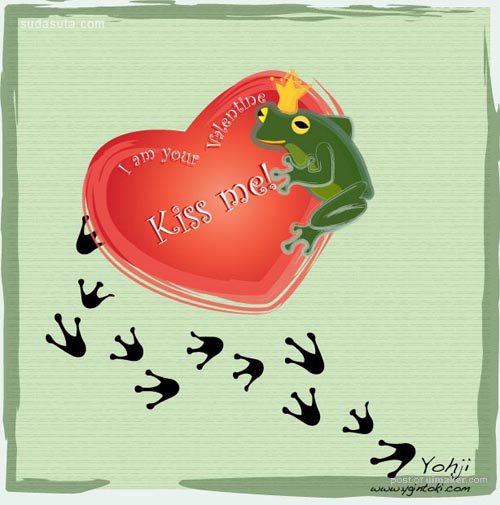 valentine frog