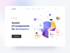 Coming Soon Stylish UI compone