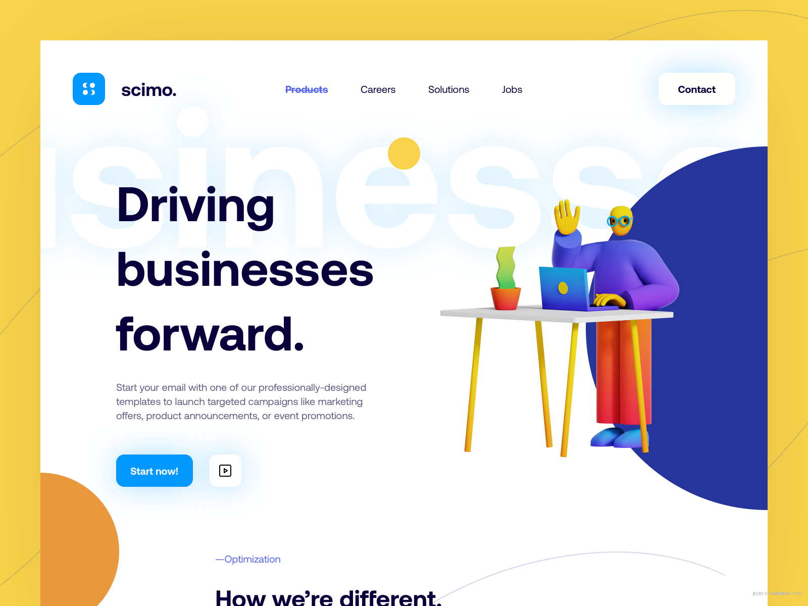 Scimo Landing Page