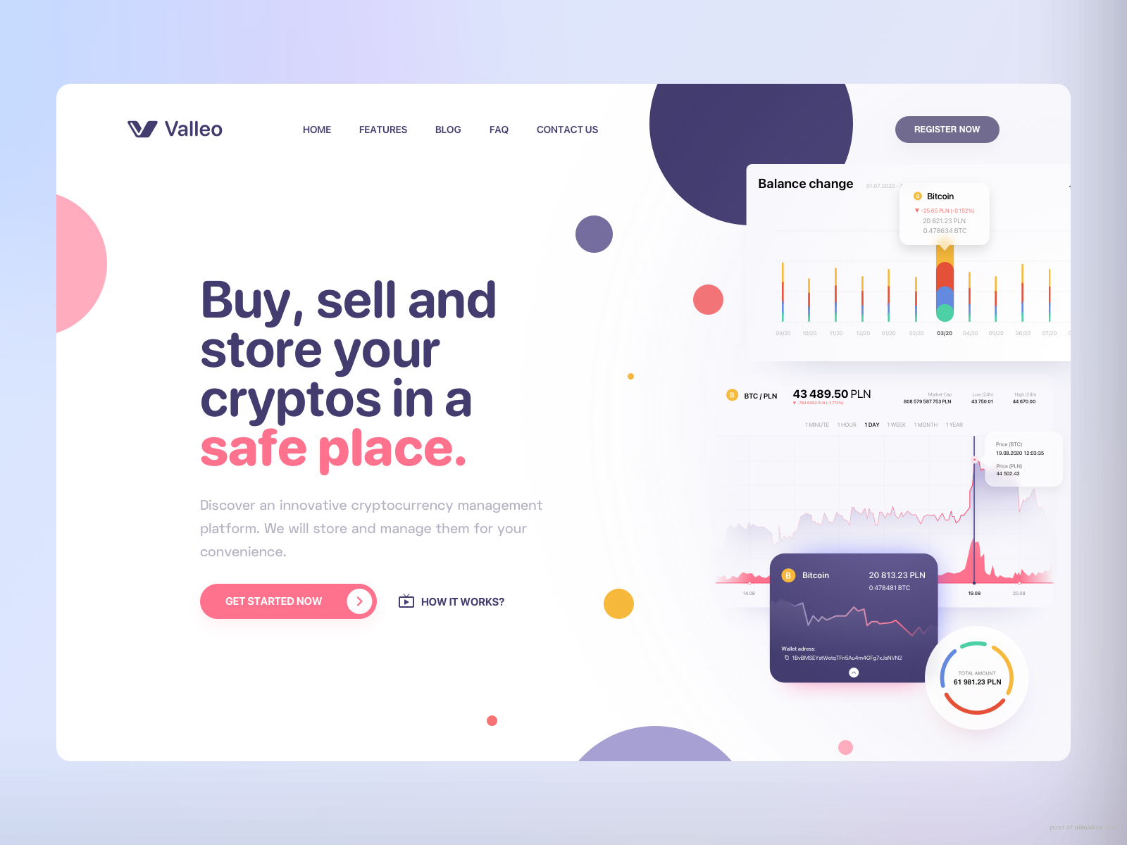 Valleo - Cryptocurrency Dashboard