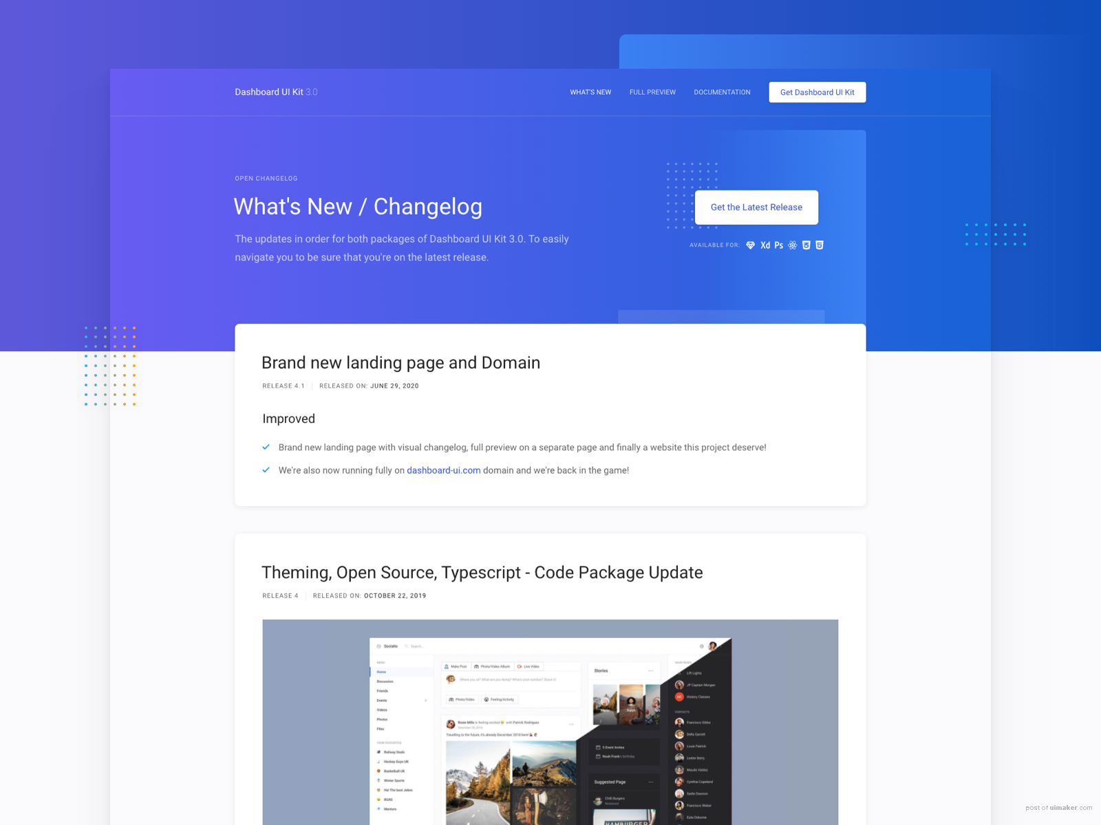 Dashboard UI Kit 3.0 - Landing Page Live