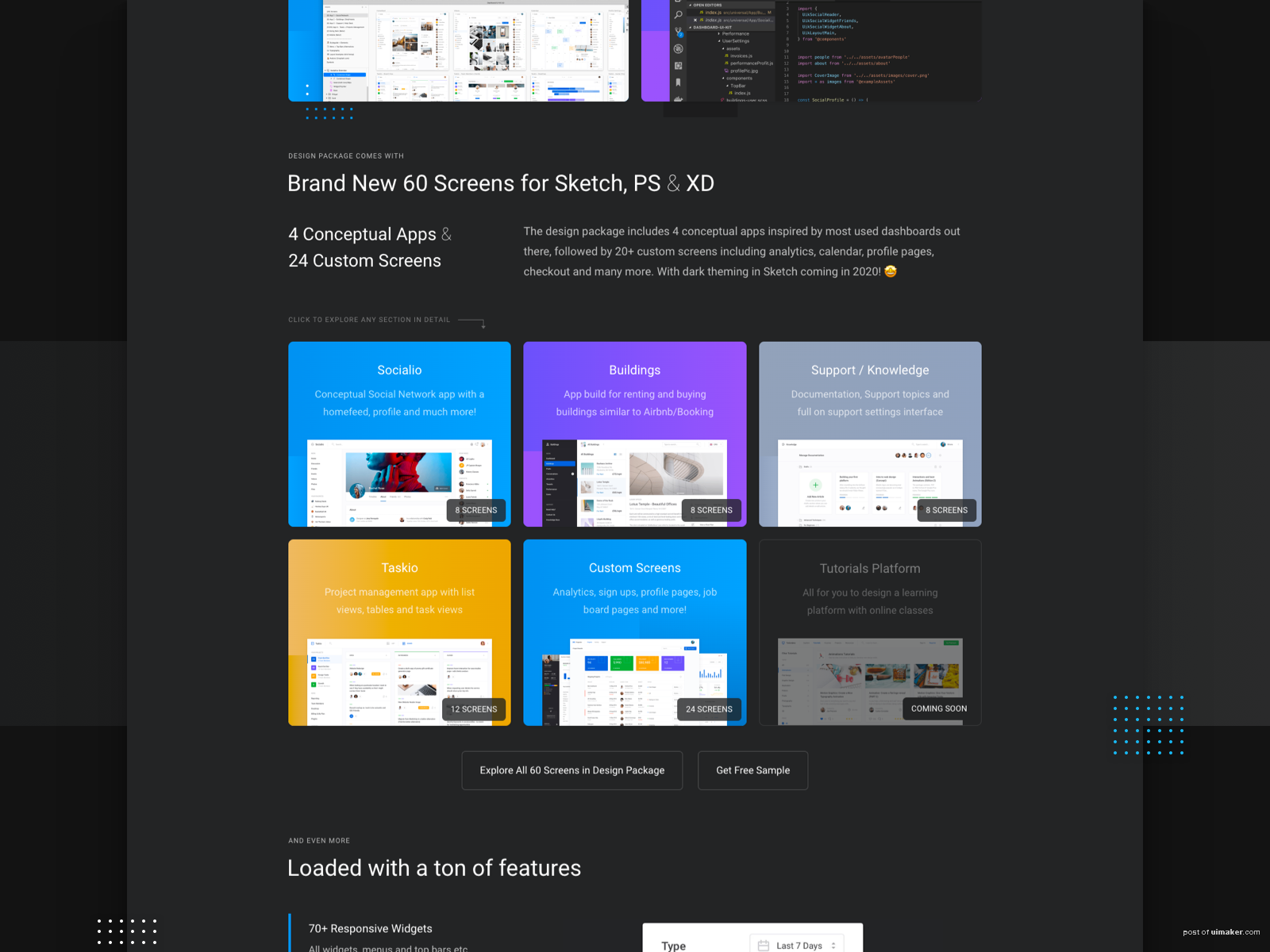 Dashboard UI Kit 3.0 - Landing Page Live