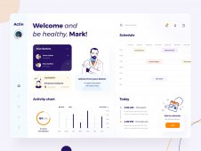 Actin medic UX/UI dashboard de