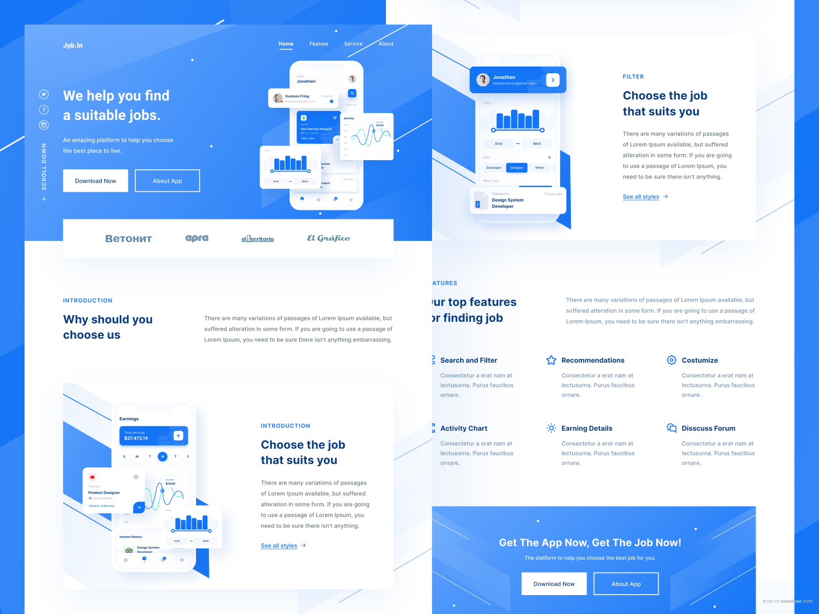 Job Finder - Landing Page