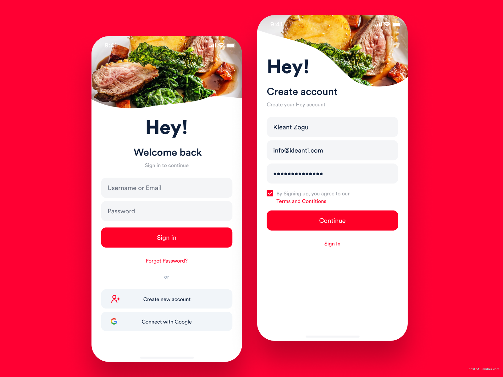 Hey! Food Delivery App