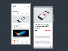 News App mobile app design