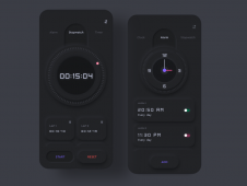 Alarm Clock App ( Neumorphism 