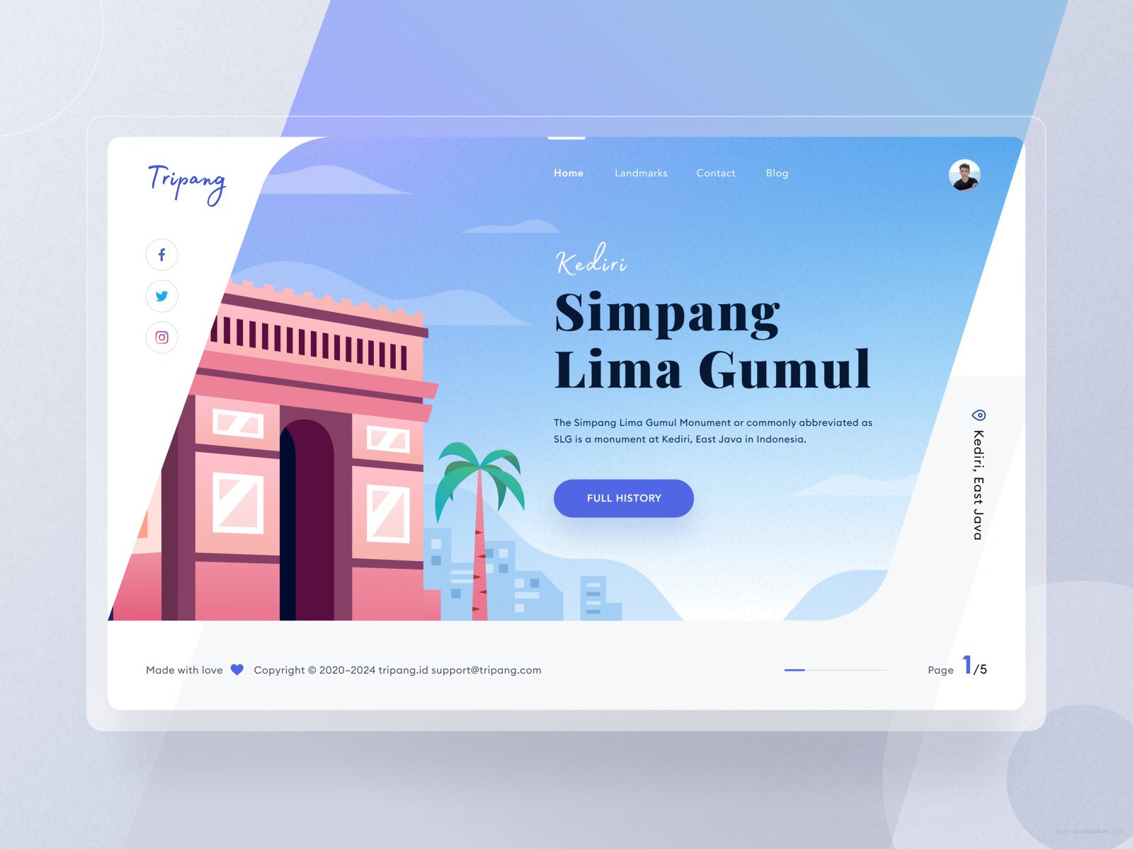 Tripang langing page full design