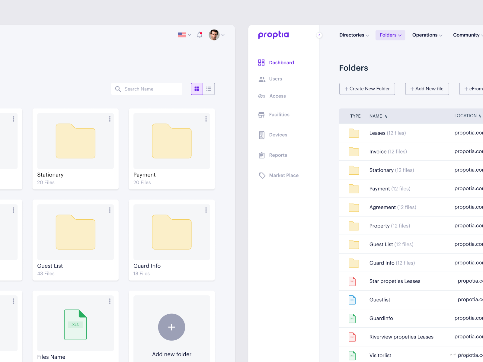 Visitor management system dashboard