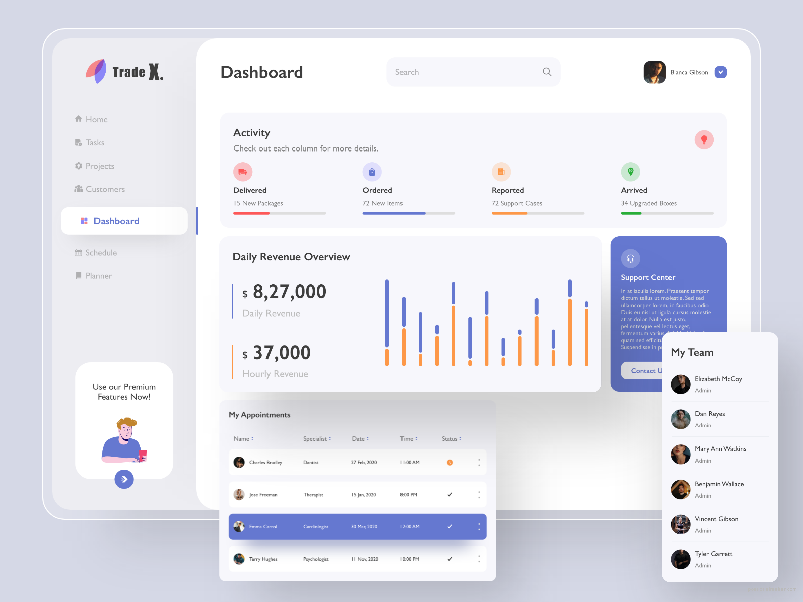 Trading Dashboard (TradeX)