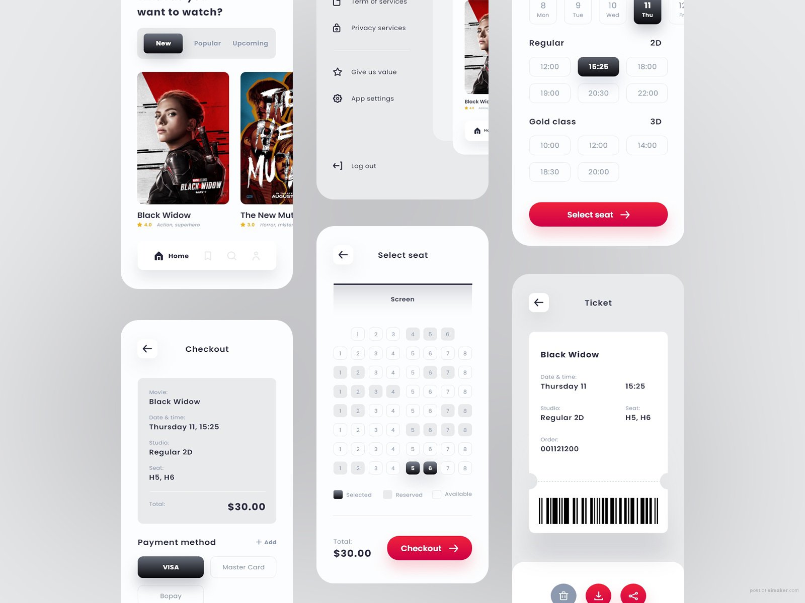 Movie App Ticket Booking Concept