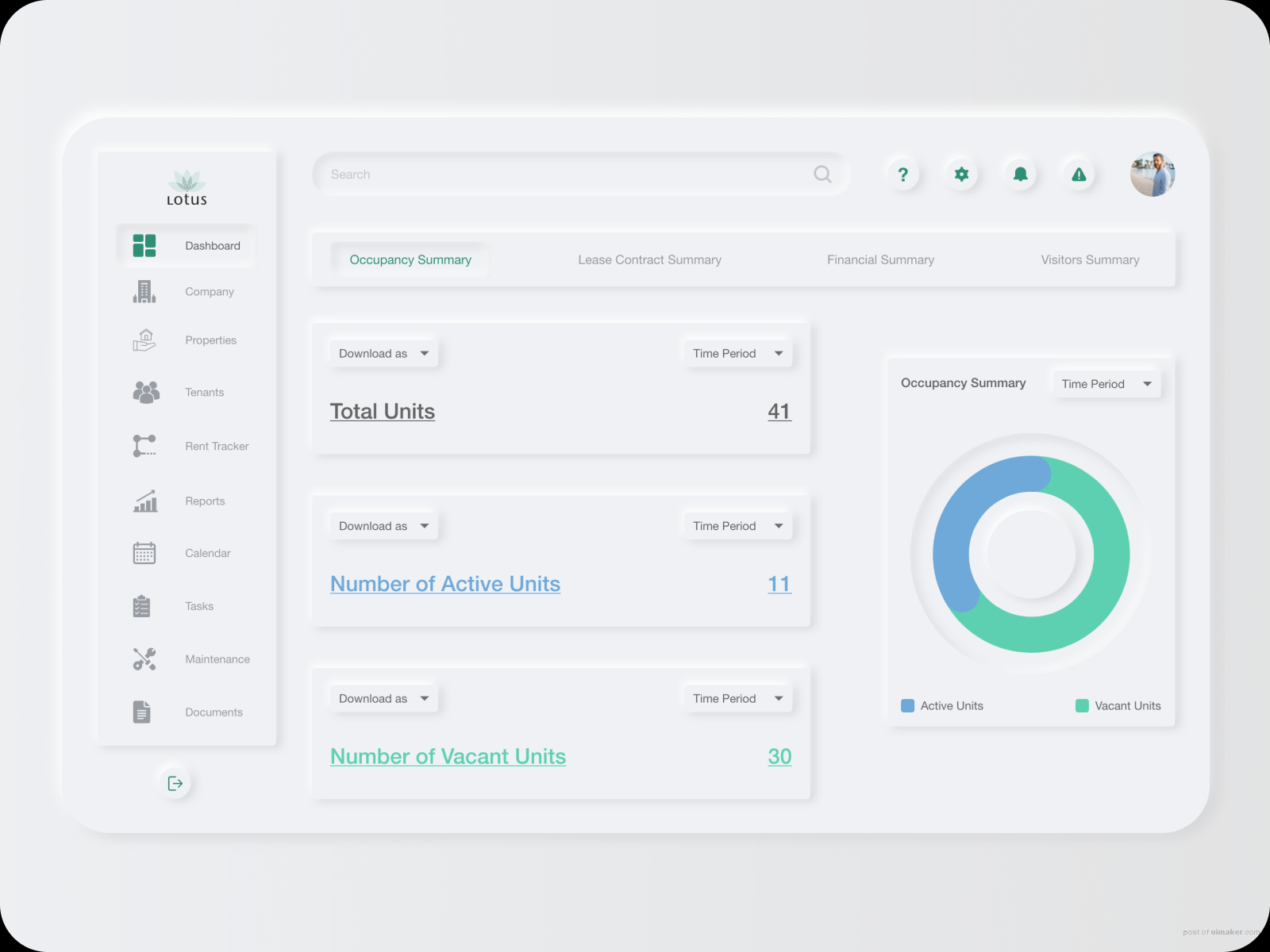 Neumorphic Dashboard