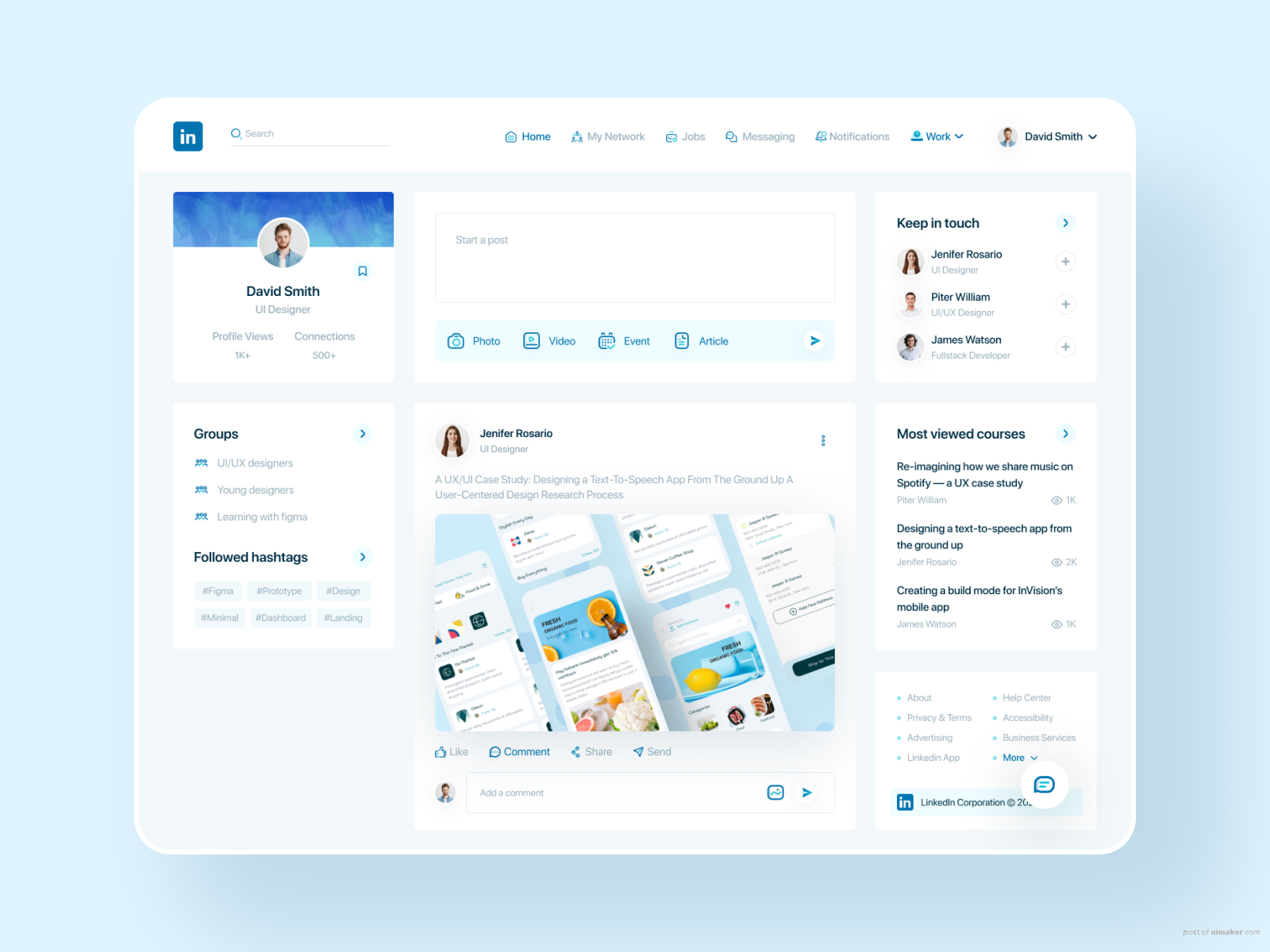 Linkedin Redesign