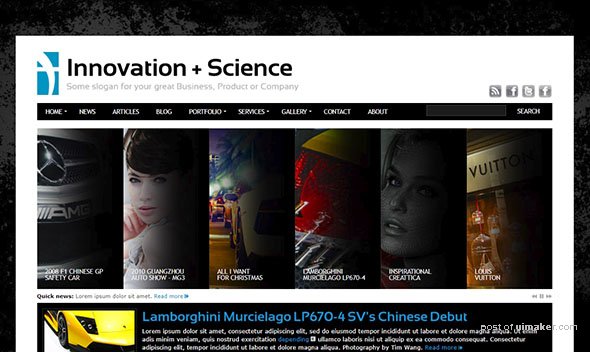 Innovation+Science PHP Website Template