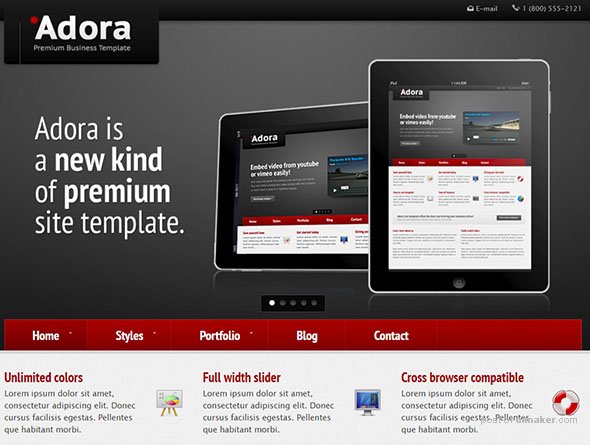 Adora - PHP Website Template