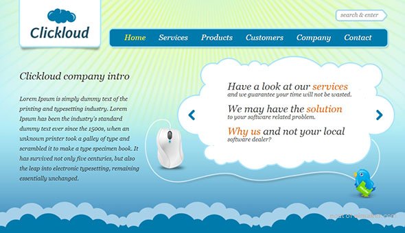 Clickloud PHP Website Template