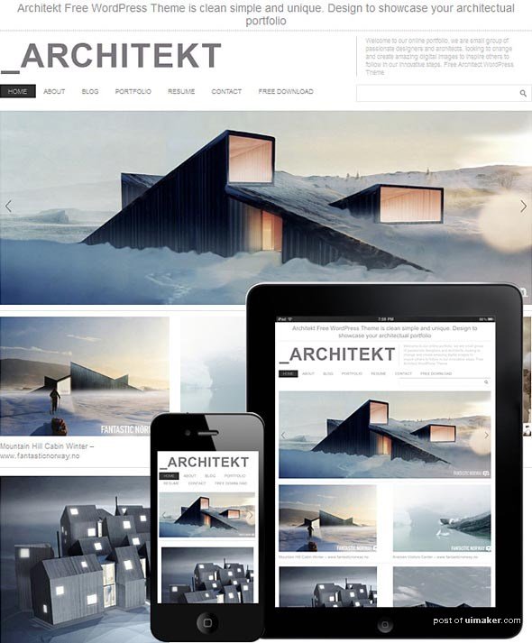 architect wordPress theme