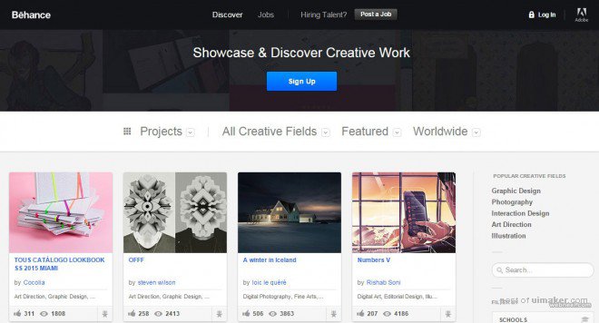 free website behance