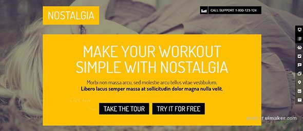 Nostalgia Responsive WordPress Landing Page Transparent Photo Overlays